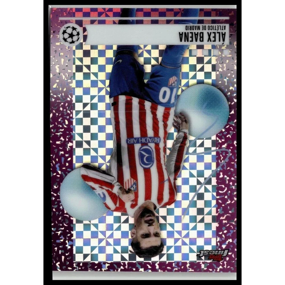 2025-26 Finest UEFA Álex Baena Purple Checkerboard Refractor #/99 Atleti